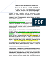 Contrato de Alquiler de Departamento Inmobiliario