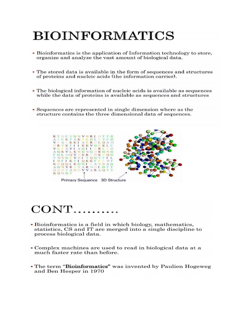 BIOINFORMATICS | PDF
