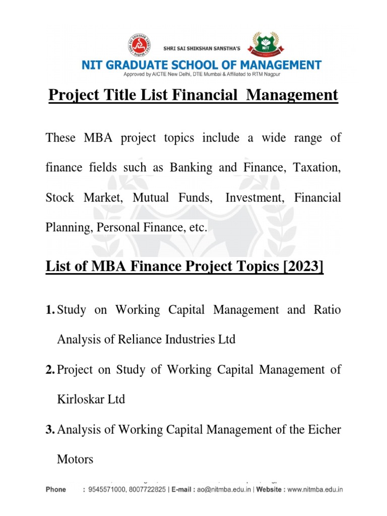 project-title-list-financial-management-pdf-investing-banks