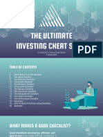The Ultimate Investing Cheat Sheet: A Checklist For Picking Great Stocks