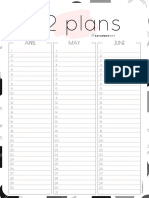 12 Week Plan Q2 Minimal Quarter Two Planner For April May June Pink Free Printable Calendar Worksheet SaturdayGift