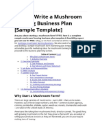 How To Write A Mushroom Farming Business Plan (Sample Template)