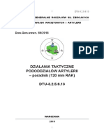 Działania Taktyczne Pododdziałów Artylerii - Poradnik (120 MM RAK) DTU-3.2.5.6.13