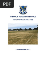 Athletics Day Program