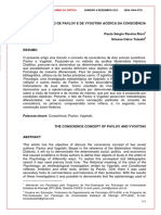 A Concepcao de Pavlov e de Vygotski Acerca Da Consciencia