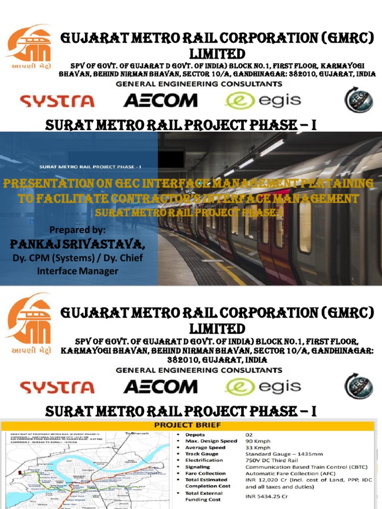 Surat Metro Project Interface Management | PDF | Interface (Computing ...