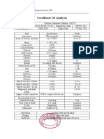 Certificate of Analysis: Shanghai Hy-Sailing Chemical Tech. Co.,LTD