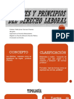 FUENTES Y PRINCIPIOS DERECHO LABORAL (Derecho ULA)