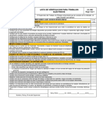 Lista de Verificación-002 para Trabajos Eléctricos