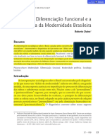 Diferenciação Funcional e A Sociologia Da Modernidade Brasileira