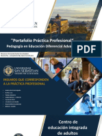 "Portafolio Práctica Profesional": Pedagogía en Educación Diferencial Advance