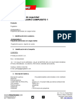 Ficha de Datos de Seguridad PEGATANKE ACERO COMPUESTO 1