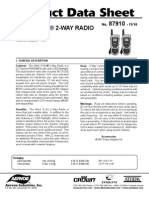 7910 2 Way Radio PDS