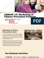LESSON 10: Marketing of Fishery Processed Products