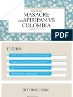 Masacre Mapiripan Vs Colombia