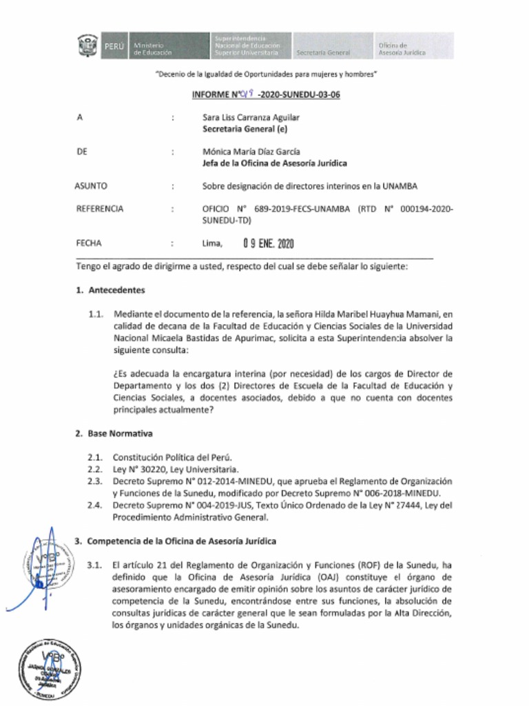 019 2020 Sunedu 03 06 | PDF