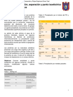 Precipitacion Separacion y Pi de Las Proteinas