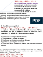 Analisar o Que Ocorre Com o Equilíbrio Nas Situações Descritas