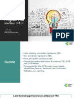 Pencatatan Dan Pelaporan Program TBC Melalui SITB - Peningkatan Kapasitas Fasyankes TNI