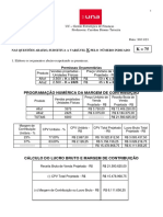 Trabalho Orçamentário