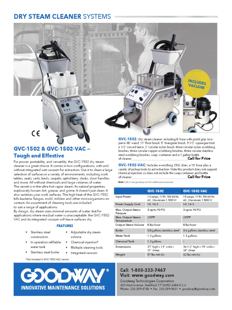 Versatile Dry Steam Cleaning Systems for Tough Jobs Introducing the