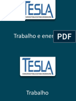 Trabalho, energia e forças conservativas