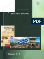 Seminario de Grado: Prof. Dr. Patricio Zamora Navia