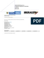 Confirmación de Pre-Registro Migratorio