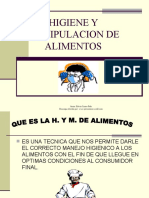 Higiene y Manipulación de Alimentos