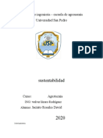 Sustentabilidad: Facultad de Ingeniería - Escuela de Agronomía Universidad San Pedro