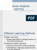 K-Nearest Neighbor Learning