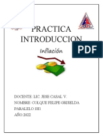 Practica Introduccion: Docente: Lic. Jese Casal V. Nombre: Colque Felipe Griselda Paralelo:1H1 AÑO:2022