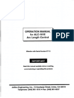 Alc-101 Arc Length Control Manual