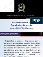 Ciências Humanas e Suas Tecnologias - Geografia: Colégio Da Polícia Militar Dr. César Toledo