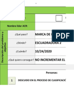 ACR: Desviación KPI Calidad por marca de perro en cantos