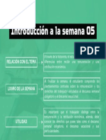 Introducción A La Semana 05: Relación Con El Tema