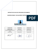 Instructivo de Uso de Cortadora de Pavimento