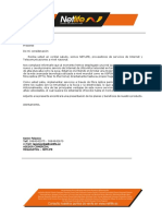 Carta Presentacion NETLIFE PYME 2022