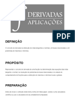 Derivadas - Aplicações