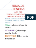 Feria de Ciencias: Título