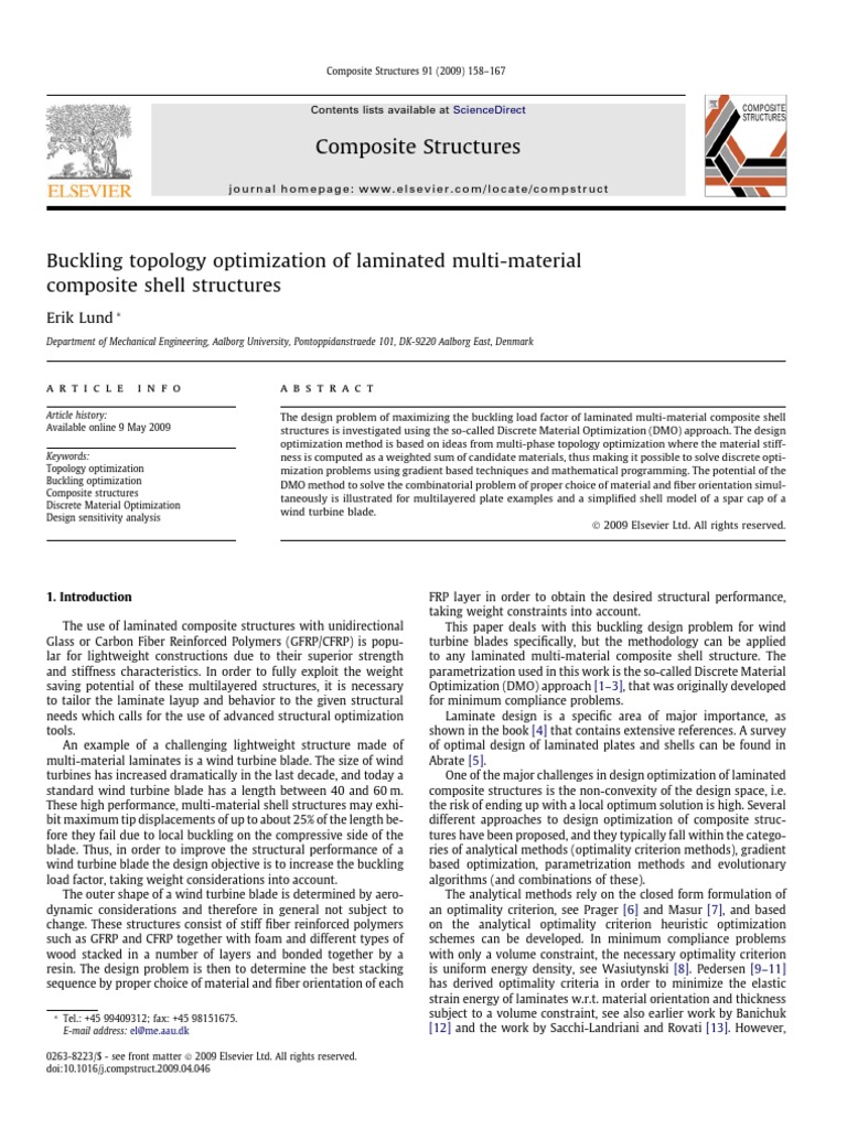 Buckling Optimization of Composite Shells | PDF | Mathematical ...