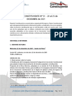 Reporte Constituyente N 051 de 2021