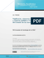 Vigilancia, Cámaras de Seguridad y Espacio Público: Una Revisión Del Estado de La Cuestión