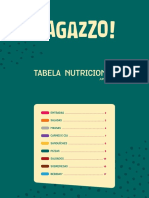 Tabela Nutricional Ragazzo