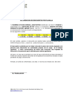 Formato de Autorización para Descuento Por Planilla 2022