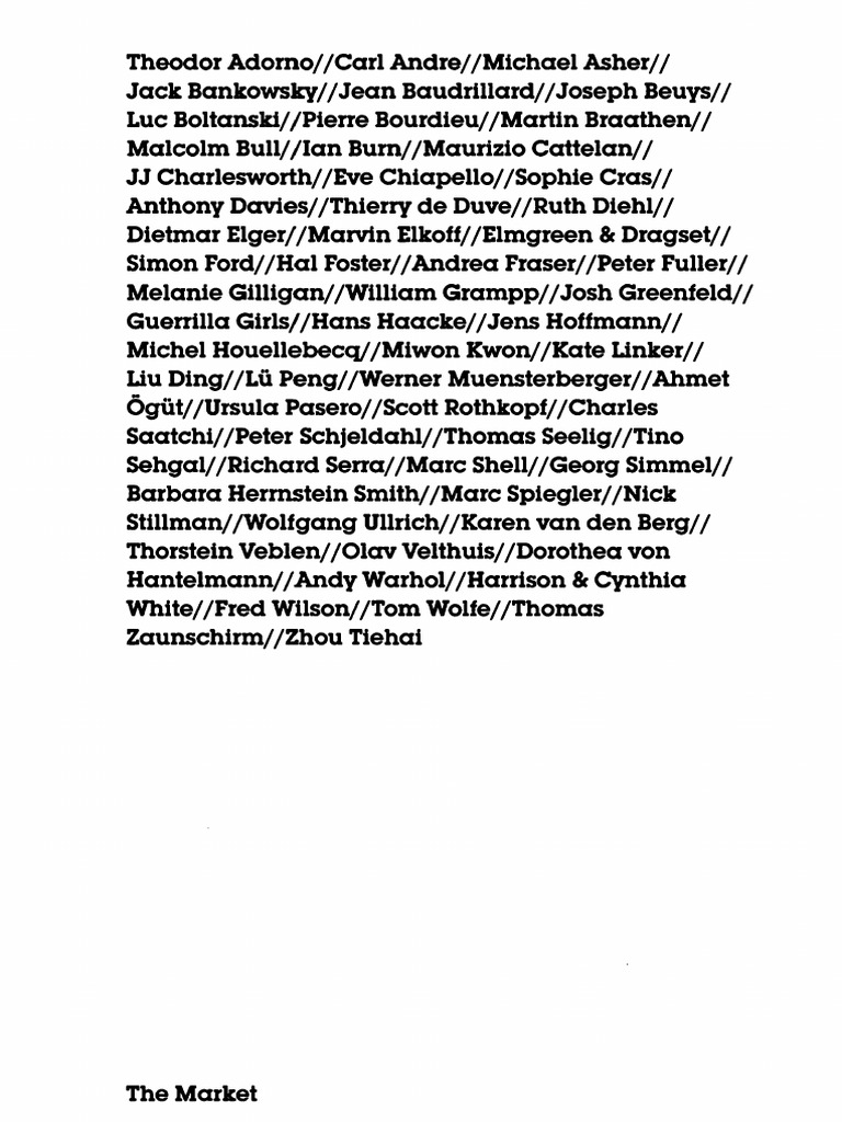Whitechapel - Documents of Contemporary Art) Natasha Degen (Editor) - The  Market-The MIT Press (2013) | PDF | Pleasure | Aesthetics