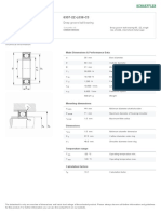 Deep Groove Ball Bearing: Main Dimensions & Performance Data