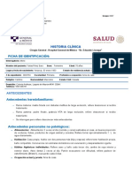 Historia Clínica: Ficha de Identificación