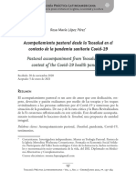 Acompañamiento Pastoral Desde La Teosalud en El Contexto de La Pandemia Sanitaria Covid-19