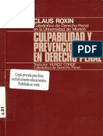 13344874 Culpabilidad y Prevencion en Derecho Penal Claus Roxin